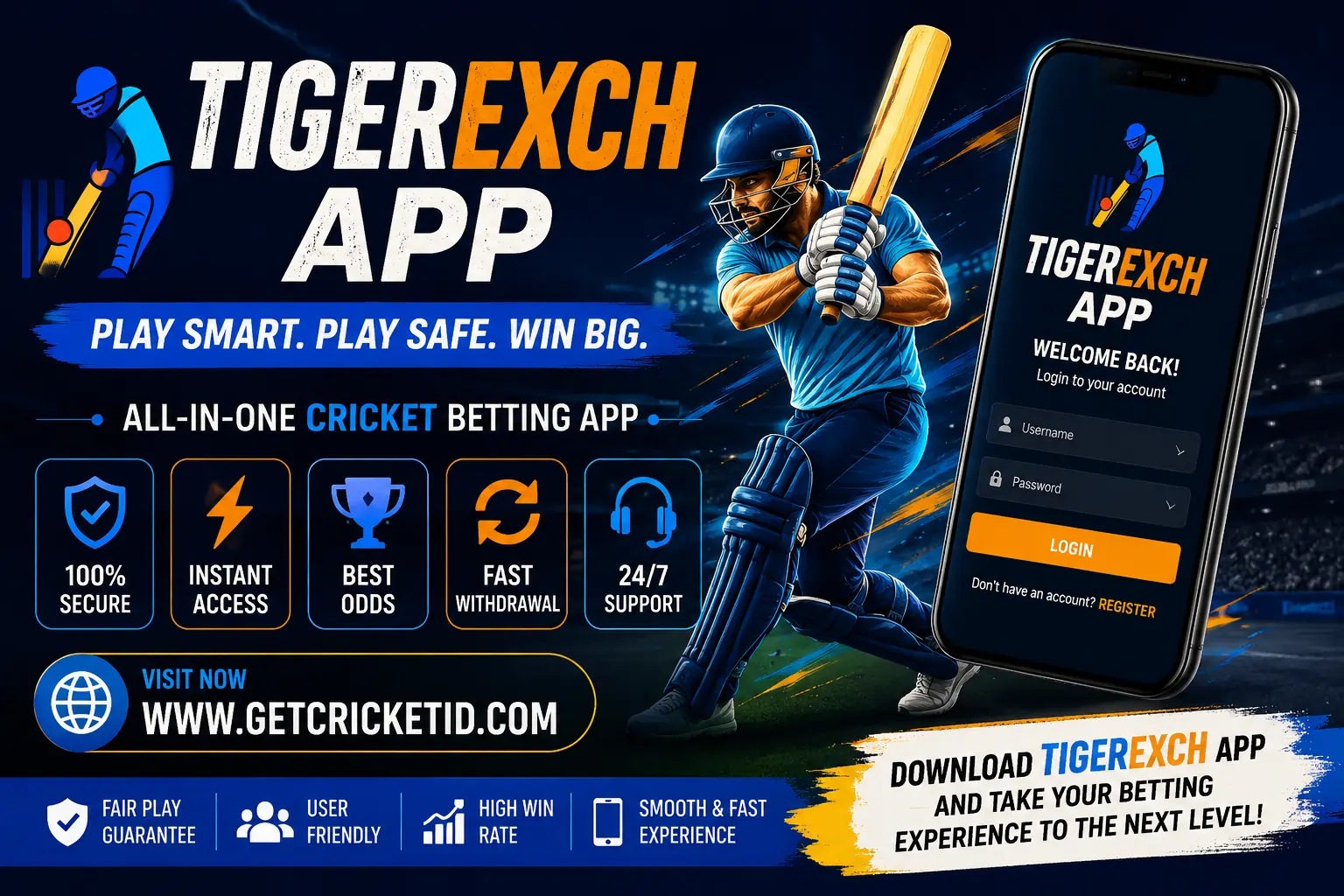 TigerExch App - getcricketid.com